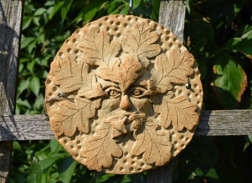 Natural finish Green Man